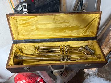 Tromba ANBORG Italy vintage con custodia