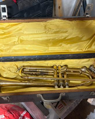 Tromba ANBORG Italy vintage con custodia