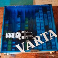 Mobiletto Varta officina candele epoca vintage