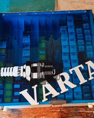 Mobiletto Varta officina candele epoca vintage