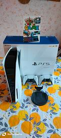 PS5 lettore disco con 2 joystick completa 
