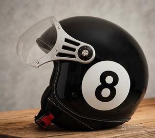 casco jet con visiera omologato CE taglia L nuovo 
