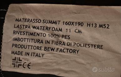 Materasso matrimoniale ortopedico