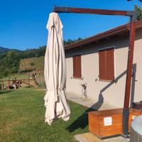 Ombrellone decentrato