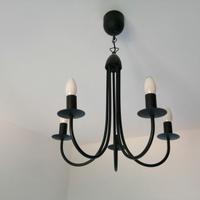 Lampadario nero in metallo