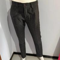 Pantalone Falko Rosso vintage elegante lana M 48