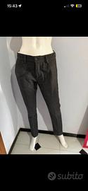 Pantalone Falko Rosso vintage elegante lana M 48