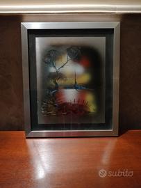 Quadro Vintage in acciaio 