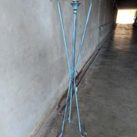 Lampada da terra vintage Finitura verde antico