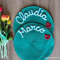 tovaglietta colazione personalizzata fatto a mano