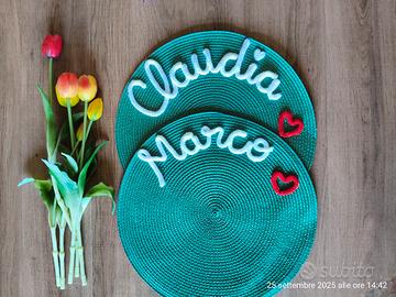 tovaglietta colazione personalizzata fatto a mano