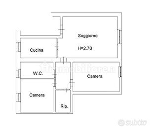 Quadrilocale primo piano Cantia, Fabriano