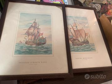 Stampe decotative navi storiche a vela