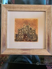 CALCOGRAFIA SU FOGLIA ORO PAOLO FALASCHI