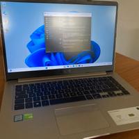 Asus 15" Slim con i7 e Nvidia , 16gb ram, ssd