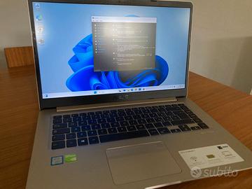 Asus 15" Slim con i7 e Nvidia , 16gb ram, ssd