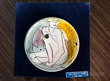 Piatto dipinto Burello