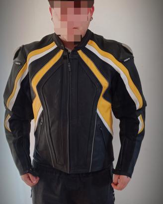 giacca in pelle moto 