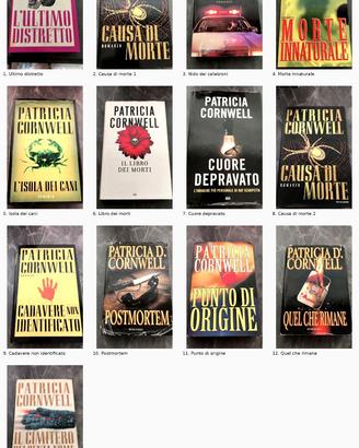 Patricia Cornwell - Lotto 13 libri gialli thriller