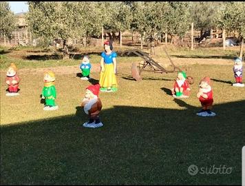 Biancaneve e i sette nani da giardino 65-110