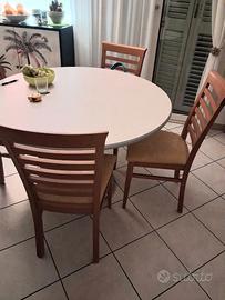 4 sedie salotto o sala pranzo/cucina