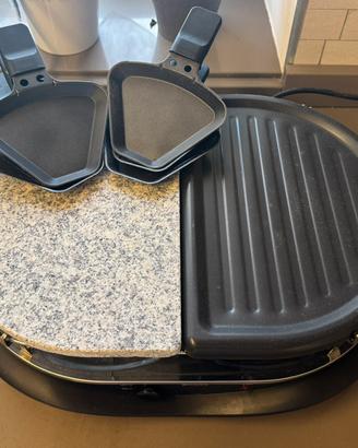 Set Raclette 2 in 1: Pietra Ollare e Piastra