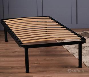 Rete singola ortopedica a  doghe in legno