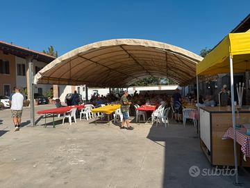 Struttura  Tendone per feste 28 x 10 mt gazebo