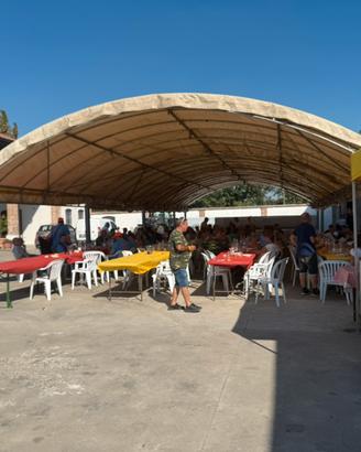 Struttura  Tendone per feste 28 x 10 mt gazebo