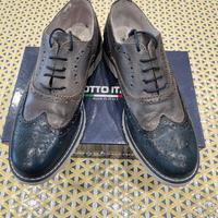 Scarpe derby blu/grigio