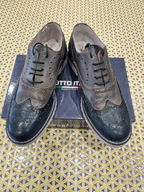 Scarpe derby blu/grigio