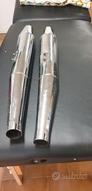 COPPIA silenziatori moto Guzzi California Stone