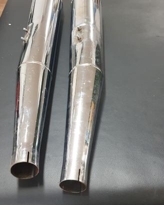 COPPIA silenziatori moto Guzzi California Stone