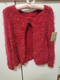 morbido bolero rosso nuovo M