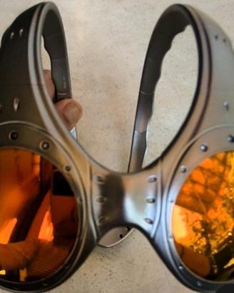 Oakley over the top silver/ Fire Lens fmj+