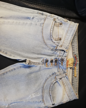 Jeans donna, Please, con strappi, skinny Tg XS