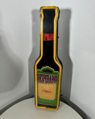 Insegna luminosa neon Bottiglia TEQUILA DESPERADOS