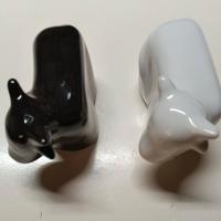 Saliera e pepiera mucca in ceramica