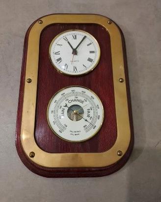 Orologio-barometro da parete vintage