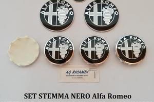 Set stemma e coprimozzo nero Giulietta 159 Giulia
