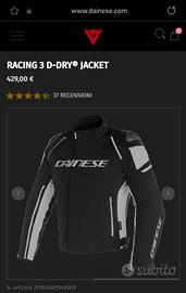 Giacca Dainese RACING 3 D-DRY

taglia 52