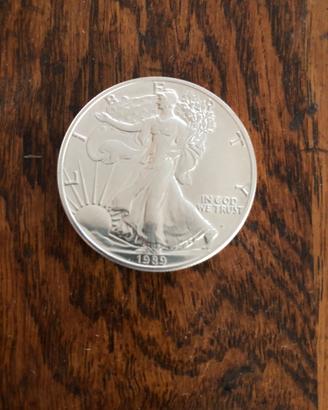 Moneta da Collezione Silver Eagle USA 1989 FDC