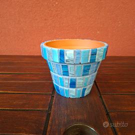 Vaso artigianale in mosaico