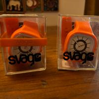 2 orologi svago arancioni nuovi