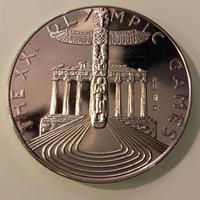 moneta medaglia argento Olimpiadi Montreal 1976
