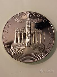 moneta medaglia argento Olimpiadi Montreal 1976