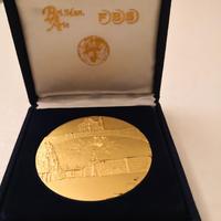 Numismatica medaglia Arte Fonderia FBS placc. Oro