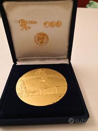 Numismatica medaglia Arte Fonderia FBS placc. Oro
