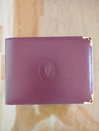 Portafoglio vintage Cartier originale mai usato