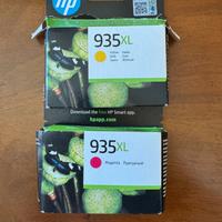 2 cartucce stampante HP 935XL Magenta e Giallo